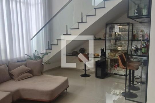 Sala de casa de condomínio para alugar com 3 quartos, 300m² em Jardim Bandeirantes, Sorocaba