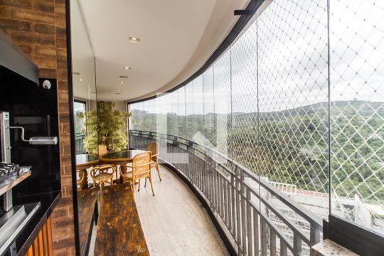 Varanda Gourmet de apartamento para alugar com 2 quartos, 201m² em Residencial Tambore Iii, Santana de Parnaíba