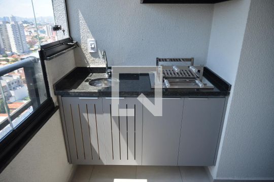 Varanda gourmet de apartamento para alugar com 2 quartos, 64m² em Parque das Nações, Santo André