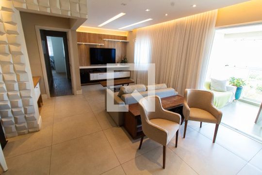 SALA de apartamento para alugar com 3 quartos, 131m² em Fazenda São Quirino, Campinas