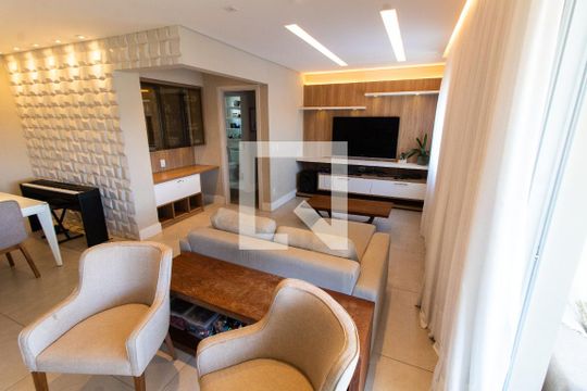 SALA de apartamento para alugar com 3 quartos, 131m² em Fazenda São Quirino, Campinas