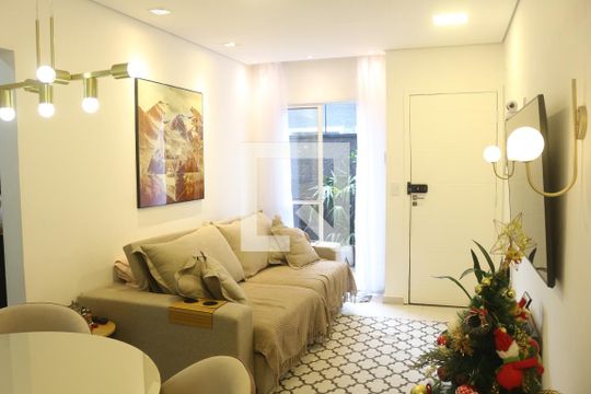 Sala de apartamento à venda com 2 quartos, 53m² em Nova Gerti, São Caetano do Sul