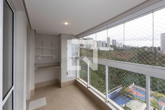 Varanda da Sala de apartamento à venda com 3 quartos, 86m² em Vila da Serra, Nova Lima