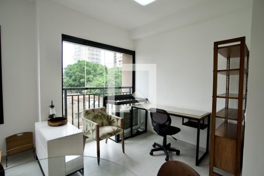 Sala de apartamento para alugar com 1 quarto, 45m² em Pinheiros, São Paulo