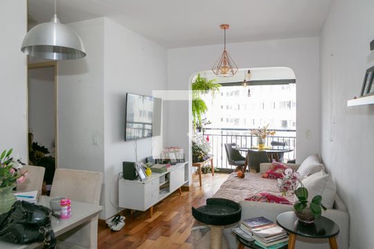 Sala de apartamento à venda com 2 quartos, 53m² em Barra Funda, São Paulo