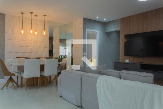 Sala de apartamento à venda com 2 quartos, 93m² em Baeta Neves, São Bernardo do Campo