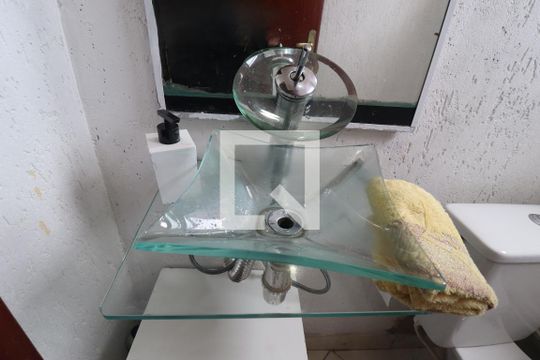 Lavabo de apartamento à venda com 3 quartos, 177m² em Vila Eldizia, Santo André