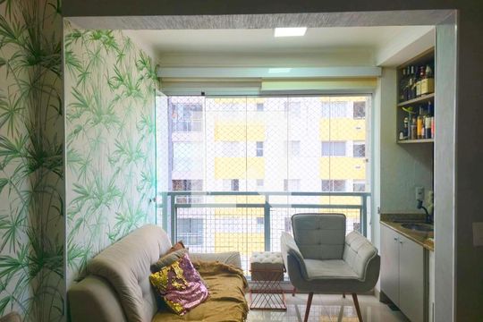 Varanda da Sala  de apartamento à venda com 4 quartos, 118m² em Picanço, Guarulhos