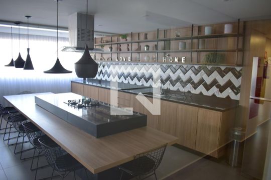 Área comum - Churrasqueira de kitnet/studio para alugar com 1 quarto, 42m² em Jardim Sumare, Ribeirão Preto
