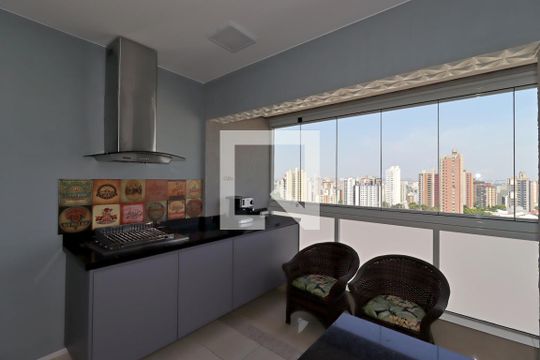Varanda Gourmet de apartamento à venda com 2 quartos, 62m² em Jardim, Santo André