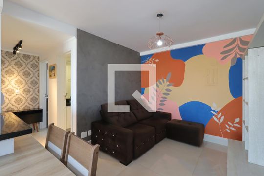 Sala de apartamento à venda com 2 quartos, 62m² em Jardim, Santo André