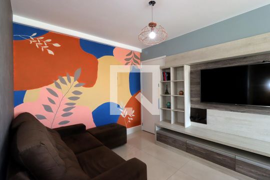 Sala de apartamento à venda com 2 quartos, 62m² em Jardim, Santo André