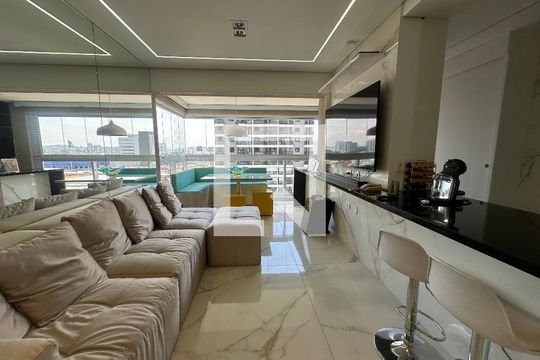 Sala de apartamento para alugar com 2 quartos, 82m² em Bethaville I, Barueri