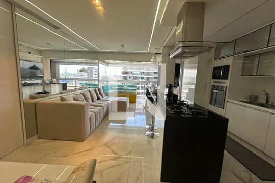 Sala de apartamento para alugar com 2 quartos, 82m² em Bethaville I, Barueri