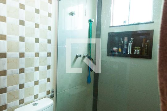 banheiro suite de apartamento à venda com 3 quartos, 230m² em Riacho das Pedras, Contagem