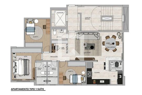 Apartamento à venda com 3 quartos, 93m² em Anchieta, Belo Horizonte