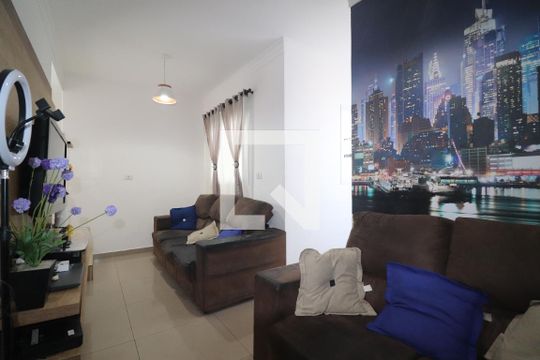 Sala de apartamento à venda com 3 quartos, 100m² em Vila Linda, Santo André