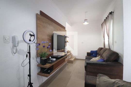 Sala de apartamento à venda com 3 quartos, 100m² em Vila Linda, Santo André