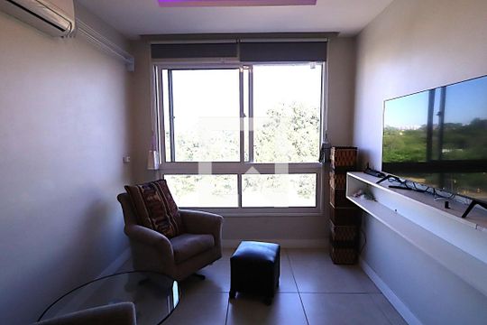 Janela da sala de apartamento à venda com 2 quartos, 56m² em Sarandi, Porto Alegre