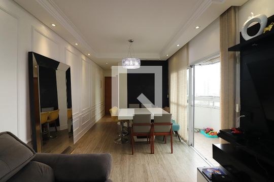 Sala  de apartamento à venda com 3 quartos, 82m² em Vila Lusitania, São Bernardo do Campo