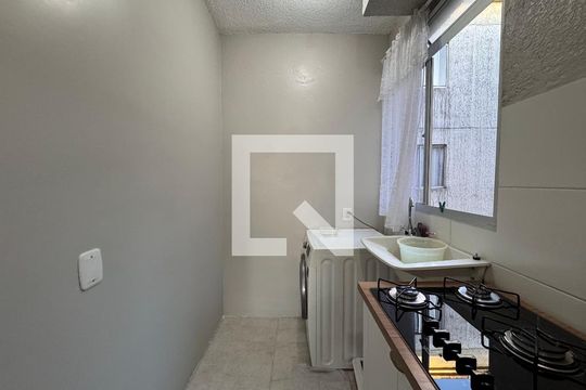 Cozinha de apartamento para alugar com 2 quartos, 44m² em Santos Dumont, São Leopoldo
