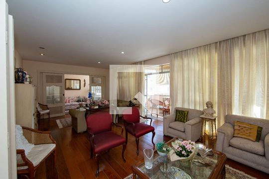 SALA de apartamento à venda com 4 quartos, 500m² em Serra, Belo Horizonte
