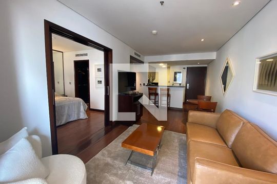 Sala de apartamento para alugar com 1 quarto, 60m² em Itaim Bibi, São Paulo