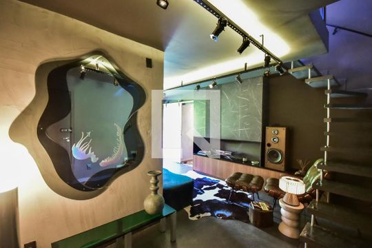 Sala de apartamento para alugar com 1 quarto, 120m² em Paraíso do Morumbi, São Paulo