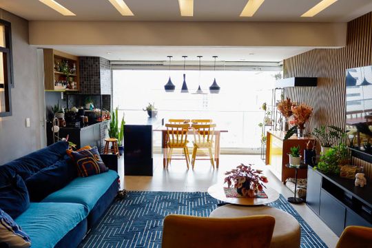 sala de apartamento para alugar com 3 quartos, 113m² em Vila Osasco, Osasco