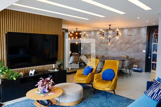 sala de apartamento para alugar com 3 quartos, 113m² em Vila Osasco, Osasco