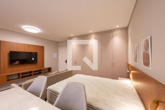 Sala/Quarto de kitnet/studio para alugar com 1 quarto, 29m² em Vila Clementino, São Paulo