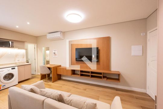 Sala/Quarto de kitnet/studio para alugar com 1 quarto, 29m² em Vila Clementino, São Paulo