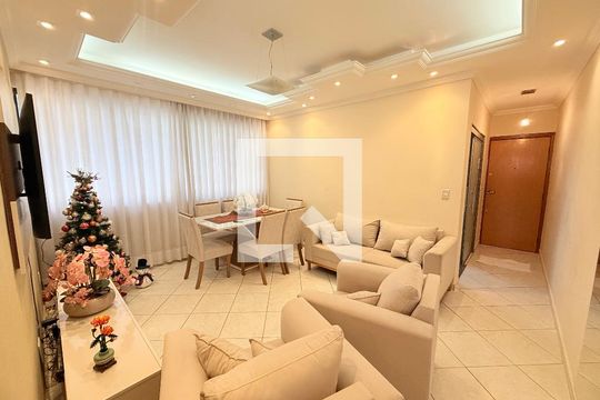 Sala  de apartamento à venda com 2 quartos, 78m² em Castelo, Belo Horizonte