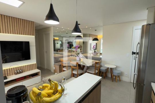 Sala/Cozinha de apartamento à venda com 2 quartos, 54m² em Socorro, São Paulo