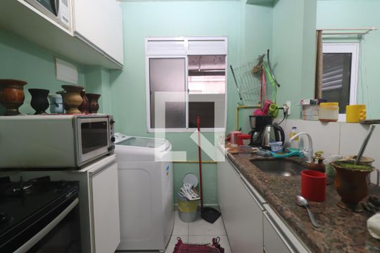 Cozinha de apartamento à venda com 2 quartos, 47m² em Canudos, Novo Hamburgo