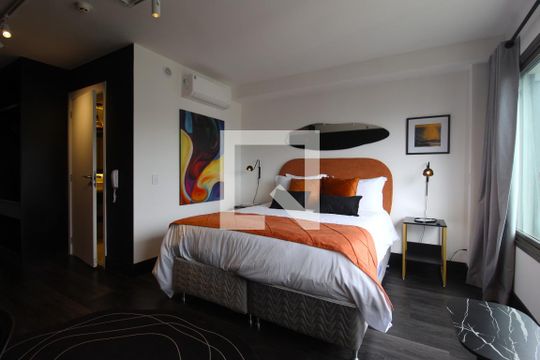 Studio de kitnet/studio para alugar com 1 quarto, 31m² em Indianópolis, São Paulo