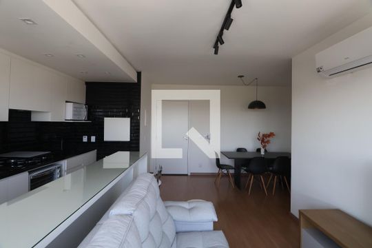 Sala/Cozinha de apartamento à venda com 2 quartos, 54m² em Centro, Canoas
