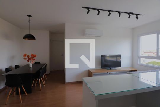 Sala/Cozinha de apartamento à venda com 2 quartos, 54m² em Centro, Canoas