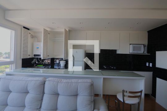 Sala/Cozinha de apartamento à venda com 2 quartos, 54m² em Centro, Canoas