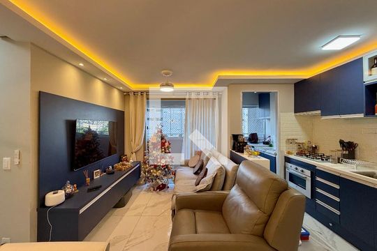 Sala  de apartamento à venda com 2 quartos, 45m² em Jardim São Luís, São Paulo