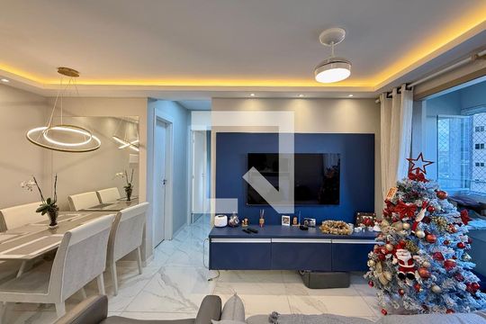 Sala  de apartamento à venda com 2 quartos, 45m² em Jardim São Luís, São Paulo