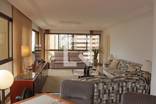 Sala de apartamento para alugar com 3 quartos, 184m² em Gonzaga, Santos