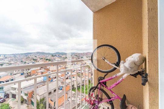 Varanda da Sala de apartamento para alugar com 2 quartos, 72m² em Jardim Santa Cristina, Santo André