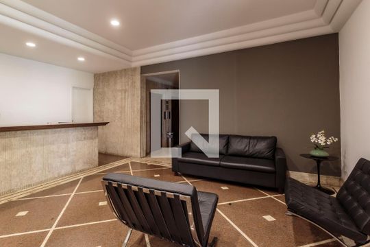 Hall social de apartamento para alugar com 1 quarto, 42m² em Vila Nova Conceição, São Paulo