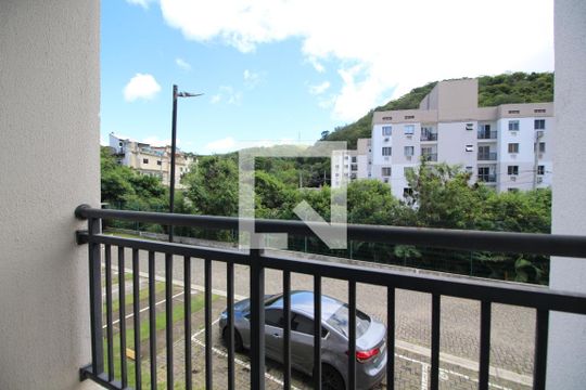 Varanda de apartamento à venda com 2 quartos, 46m² em Taquara, Rio de Janeiro