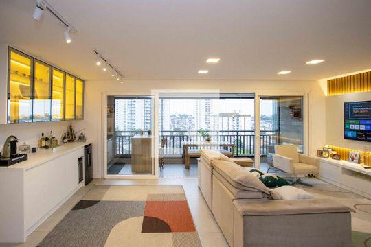 Sala de apartamento à venda com 3 quartos, 130m² em Jardim Elisa, Diadema