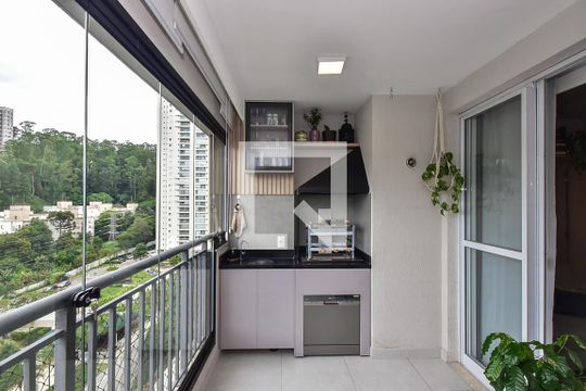 Varanda de apartamento para alugar com 2 quartos, 63m² em Vila Andrade, São Paulo