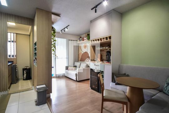 Sala de apartamento para alugar com 2 quartos, 63m² em Vila Andrade, São Paulo