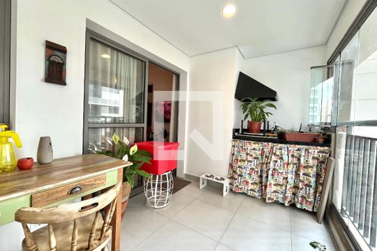 Varanda  de apartamento à venda com 2 quartos, 75m² em Jardim Prudência, São Paulo