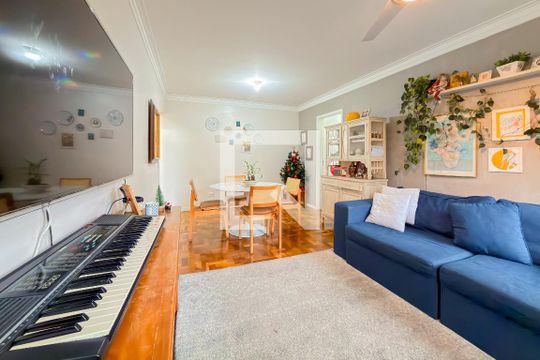 Sala de apartamento à venda com 3 quartos, 107m² em Vila Clementino, São Paulo